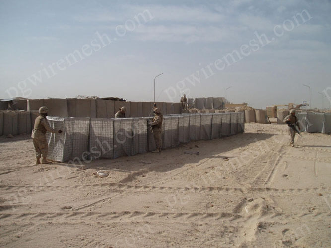 Military sand wall hesco barrier bastion blast wall China factory